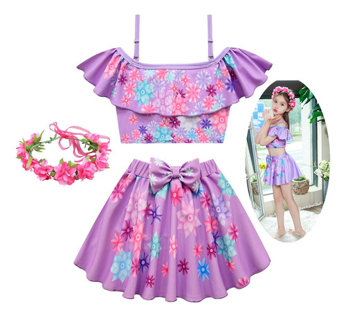 Traje De Baño #3pcs Isabella For Adolescentes Y Niños