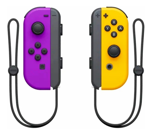 Control Nintendo Switch Original Joycons Morado/naranja Neon