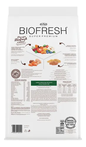 Alimento Biofresh Super Premium BIOFRESH para perros adulto de raza mini y pequeña sabor carne y frutas y vegetales de 3 kg