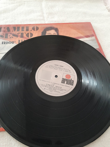 Disco Vinilo Camilo Sesto Amor Libre Edición 1975 (Usado)