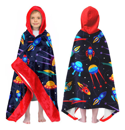 Toalla De Baño De Playa Con Capucha Para Niños, Poncho De Su