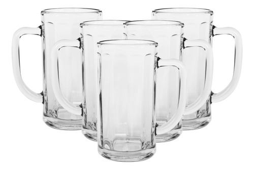 Set X6 Chopp Vidrio Jarro Cervecero Córdoba 500 Ml Durax 