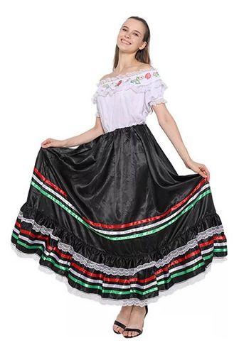Vestido De Princesa Tradicional Mexicana Para Mujer