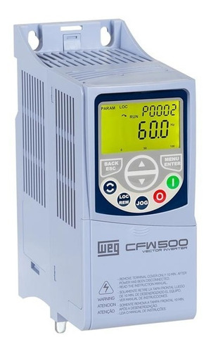 Inversor De Frequência Weg Cfw500 1cv 4,3a 220v Monofásico