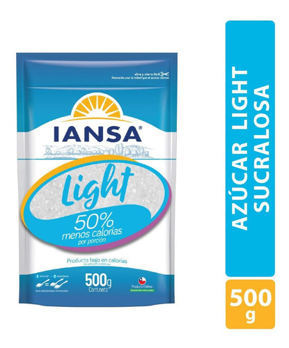 Azúcar Blanca Light Iansa Con Sucralosa 500 G