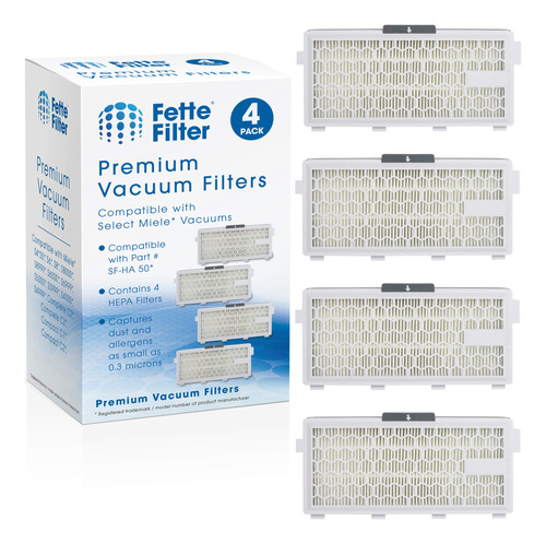 Fette Filter - Paquete De 4 Filtros Hepa Compatibles Con Mie