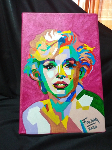 Marilyn Monroe Cuadro Artesanal Pop Art