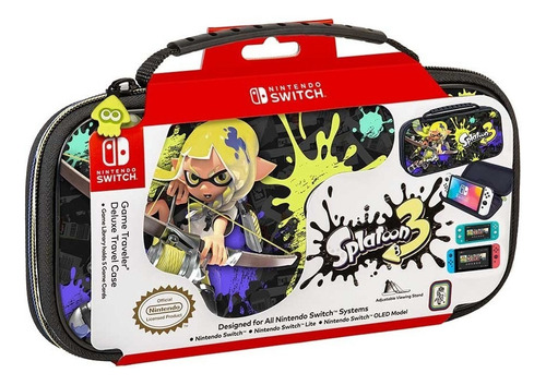 Estuche Travel Splatoon 3 Nintendo Switch Oled Lite