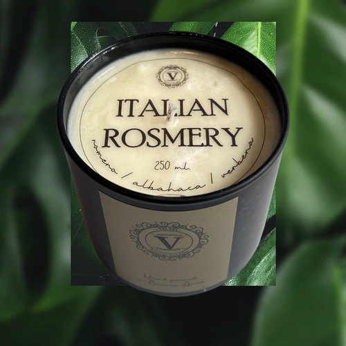 Imagen 4 de 5 de Vela De Soja Italian Rosmery Vidrio 250ml