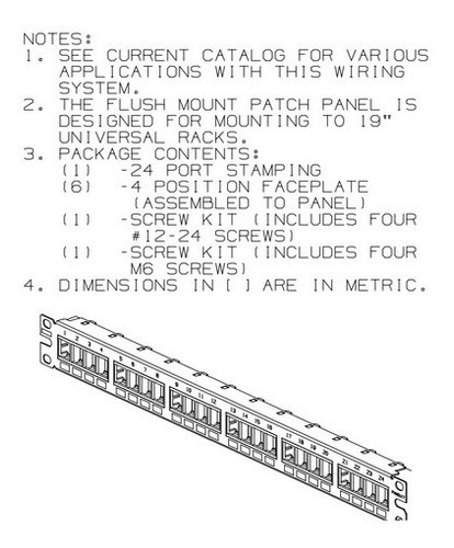 Panel De Parcheo Modular Netkey 1u 24 Puertos Panduit