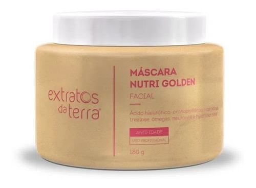 Máscara Nutri Golden Facial Extratos Da Terra+ Brinde