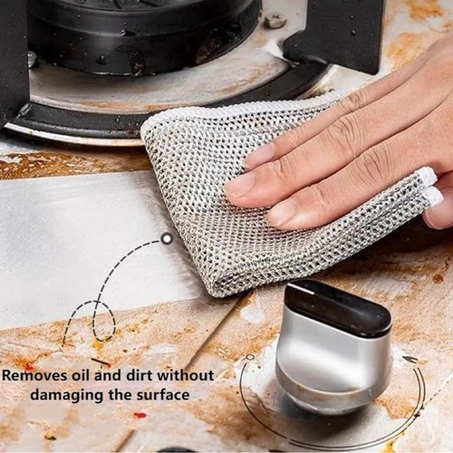 Paños De Alambre Multiusos Para Lavar Platos Húmedos Y Secos