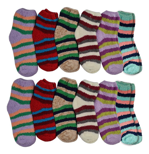 Pack X12 Pantumedias Pantuflas Medias Termicas Dw81358