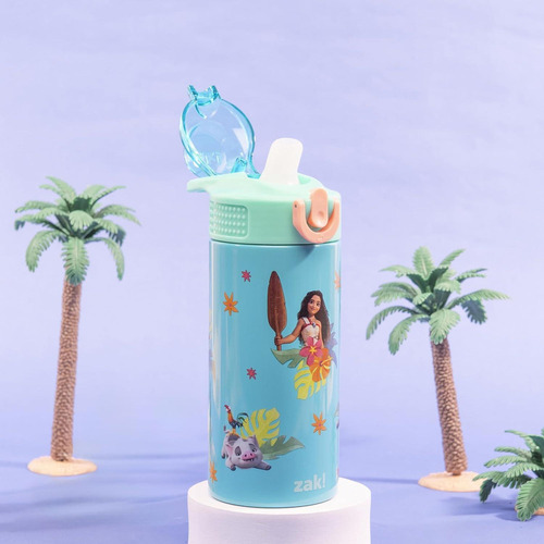 Botella De Agua Infantil Zak Designs Moana 414ml Acero