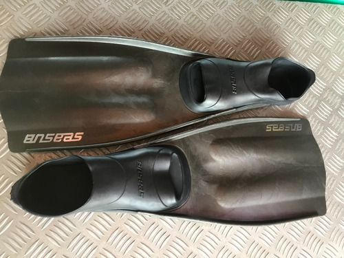 Nadadeira Mergulho Snorkeling Seasub Pala Longa Pé De Pato