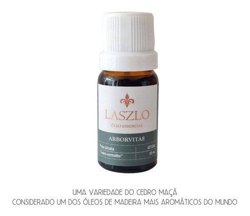 Oleo Essencial Arborvitae Cedro Vermelho Gt Eua Laszlo 10 Ml