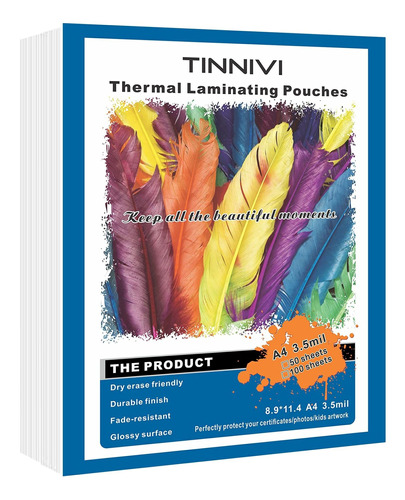 Tinnivi Bolsa Laminacion Termica 3.5 Mil 8.9 11.4 Para