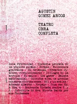 Comprar Libro Teatro. Obra Completa De Gómez Arcos, Agustín Cabaret