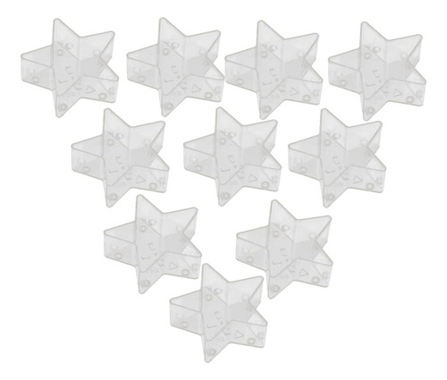 Boo 10x/16x/20x Vasos De Plástico Forma De Estrella 10
