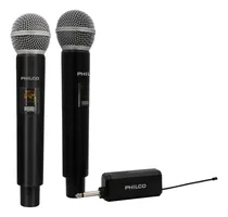 Comprar Kit Microfonos Inalambricos Philco Pro Uhf Wu519 Televenta