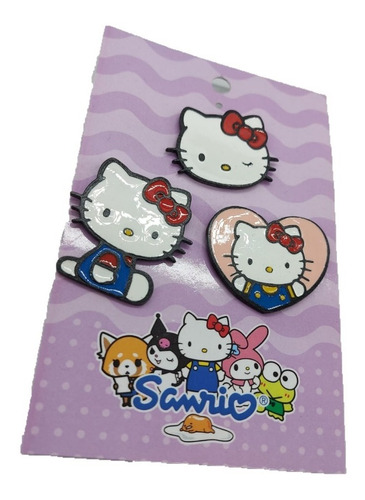 Pack X3 Pines Pin Hello Kitty Sanrio