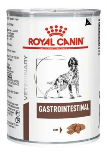 Alimento Royal Canin Veterinary Diet Canine Gastrointestinal para cão adulto todos os tamanhos sabor mix em lata de 420g