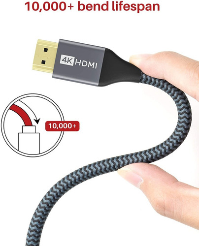 Imagen 8 de 9 de Cable Hdmi 2.0 4k Hdr Alta Velocidad Ivanky 1 Metro