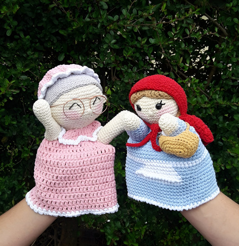 Títere De Mano Abuela Caperucita Roja - Karmin Tejidos