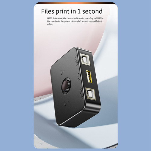 Dispositivo De Compartición De Impresoras Usb 2 Y Selector D