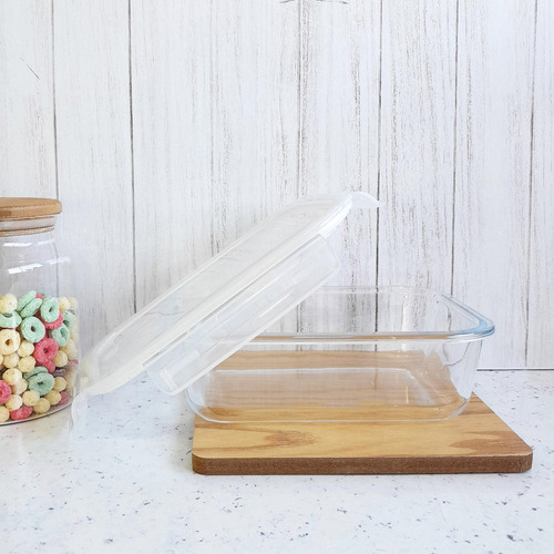 Taper Hermético De Vidrio C/tapa Plástica, 1030ml 13144
