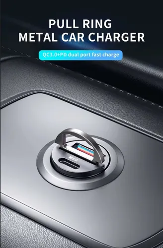 Mini Cargador Automóvil 12-24v Carga Rápida 1 Puerto Usb 1 C
