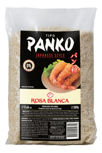 Imagen 1 de 9 de Panko Blanco  Rebozador Rosablanca 500 Gr. 