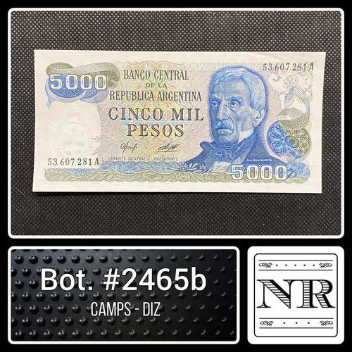 Argentina - 5000 $ Ley - Año 1978 - Bot. #2465b - C | D 