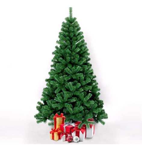 Imagen 2 de 4 de Árbol Ciprés 3 Cuerpos 240cm De Alto Coposo Base De Metal