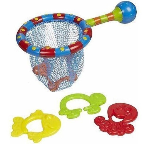 Imagen 4 de 10 de Juego De Agua Para La Bañera Bebe Nuby Red Para Pescar