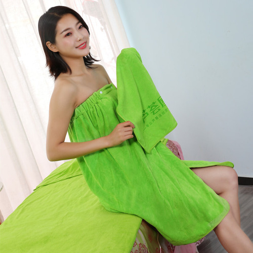 Albornoz De Salón De Belleza, Toalla De Baño, Absorbente, Po