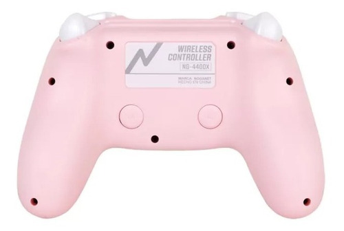 Imagen 3 de 7 de Joystick Inalámbrico Noganet Ng-4400x Sensor Mov Ps4 Rosa