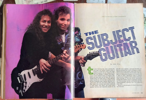 Revista Guitar - Kirk Hammett - Satriani - Vito Bratta - Tab (Usado)