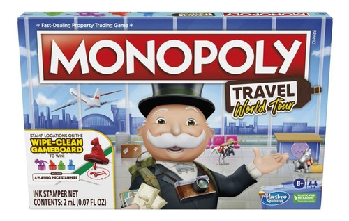 Juego De Mesa Travel World Tour Para Familias Y  Fr80jm