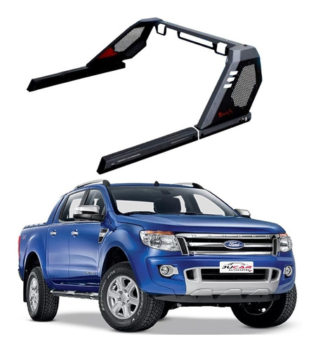 Roll Bar Bronx Fb C/pasamanos Sin Faros Ford Ranger 12-22