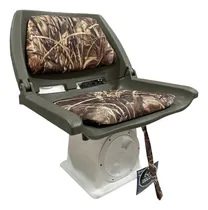 Comprar Butaca Nautica Rebatible Para Lanchas Con Base Giratoria Color Camuflado Con Base De 20 Cm