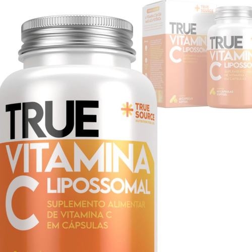 True Vitamina C Lipossomal 180 Cápsulas Softgel True Source