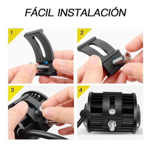 Imagen 7 de 8 de Par Faros 7''auxiliares 120w Triple-fila 6000k Auto Moto 4x4