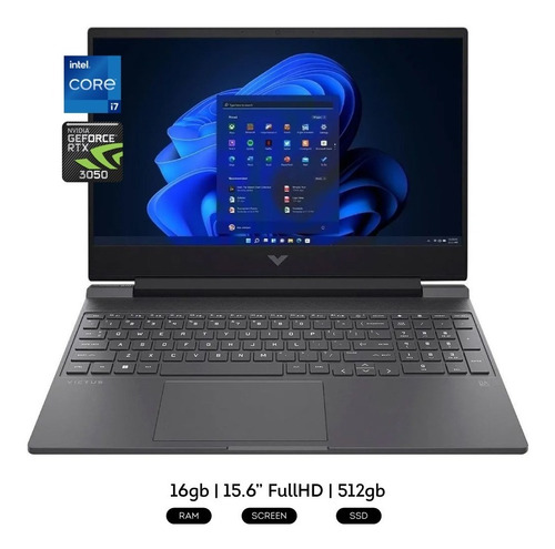 Imagen 2 de 10 de Notebook Hp Victus I7-12650h 16gb 512gb Ssd Rtx3050ti