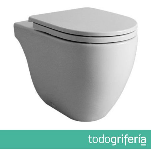 Juego Baño Ferrum Fontana Corto Tapa Inodoro Cierre Suave Uf