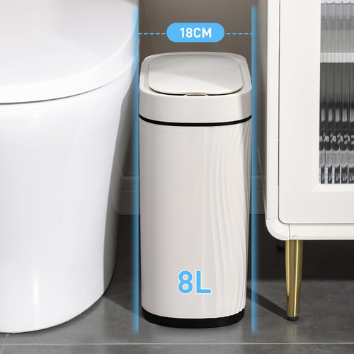 Papelero Basurero Baño Automático Sensor Inteligente Cepillo