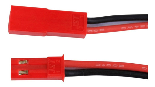 Par De Cables Hembra Macho Conector Jst Awg