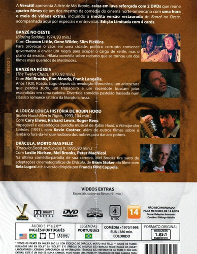 Imagem 2 de 2 de Dvd A Arte De Mel Brooks Com Cards - Versatil Bonellihq S20