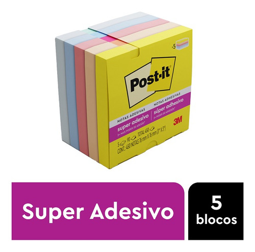 Post-it Alegria 76 mm x 76 mm 5 bloques