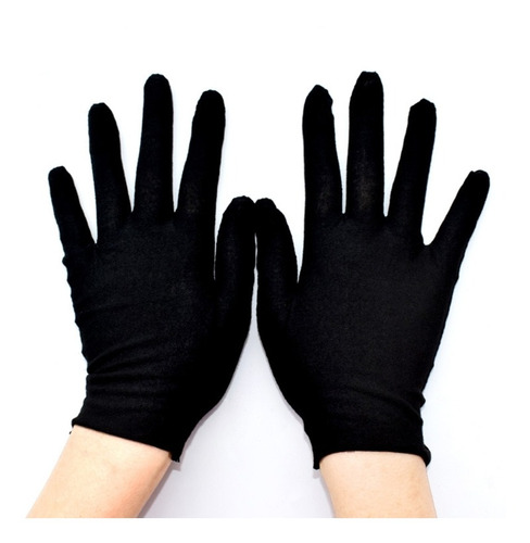 Guantes Formales Negros Traje Esmoquin Guardia Honor Desfile